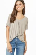 Forever21 Relaxed-fit Twist-front Top
