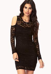 Forever21 Floral Lace Bodycon Dress