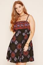 Forever21 Plus Women's  Plus Size Ornate Cami Dress