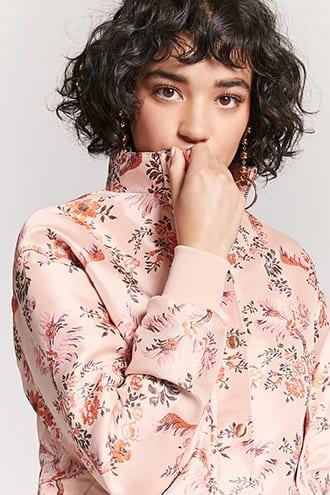 Forever21 Floral Jacquard Jacket
