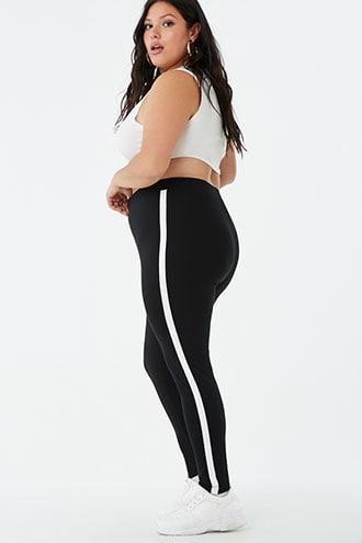 Forever21 Plus Size Contrast-trim Leggings