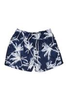 Forever21 Vintage Summer Palm Tree Swim Trunks