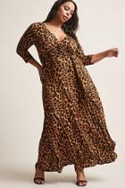 Forever21 Plus Size Leopard Print Maxi Dress