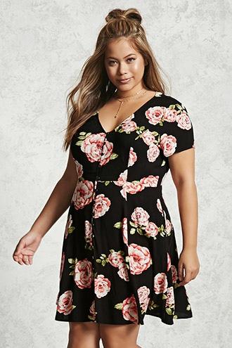 Forever21 Plus Size Floral Dress