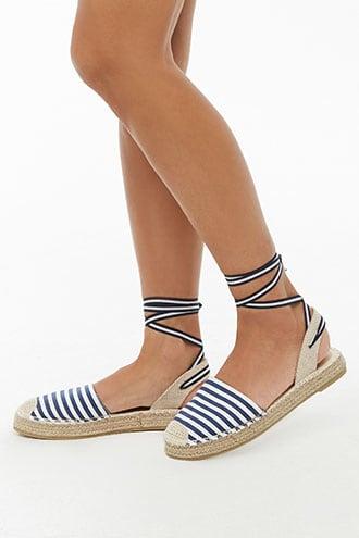 Forever21 Striped Espadrille Flats