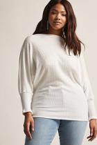 Forever21 Plus Size Waffle Knit One-shoulder Top