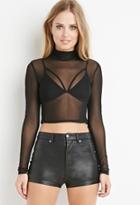 Forever21 Mesh Crop Top
