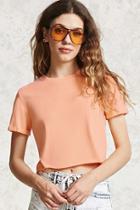 Forever21 Raw-cut Crop Top
