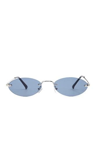 Forever21 Rimless Oval Metal Sunglasses