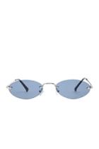 Forever21 Rimless Oval Metal Sunglasses