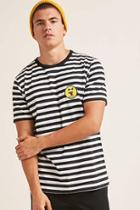 Forever21 Stripe Salty Face Applique Tee