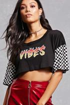 Forever21 Vibes Graphic Cropped Tee