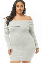 Forever21 Plus Size Brushed Knit Off-the-shoulder Dress