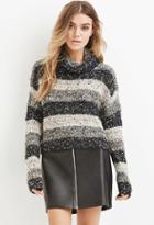 Forever21 Women's  Fuzzy Mixed Knit Sweater