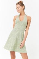 Forever21 Flower Print Halter Dress