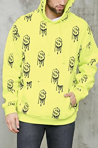 Forever21 Dripping Dollar Sign Hoodie