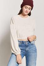 Forever21 Balloon-sleeve Crop Top