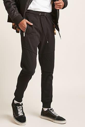 Forever21 Quilted French Terry Joggers