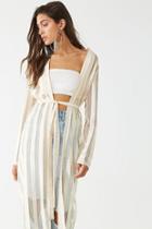 Forever21 Shadow Striped Cardigan