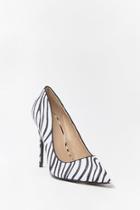 Forever21 Faux Fur Zebra Print Pumps
