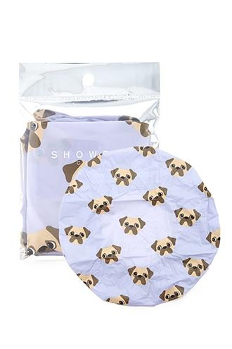 Forever21 Pug Print Shower Cap