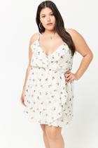 Forever21 Plus Size Flounce-trim Cherry Print Dress