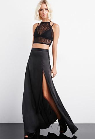Forever21 Rise Of Dawn Split Second Maxi Skirt