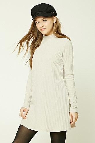 Forever21 Ribbed Turtleneck Sweater Dress