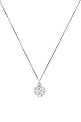 Forever21 Cubic Zirconia Chain Necklace