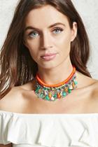 Forever21 Tribal Woven Statement Necklace