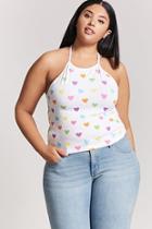 Forever21 Plus Size Heart Print Halter Top