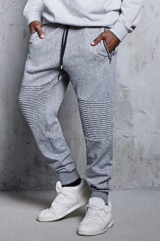 Forever21 Marled Moto Joggers