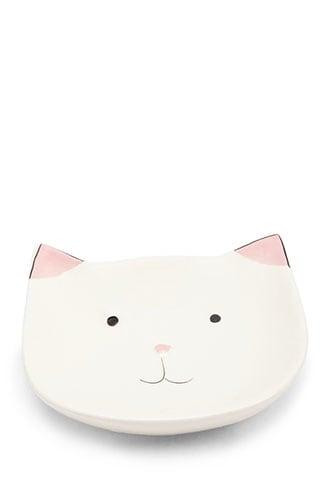 Forever21 Cat Face Ceramic Jewelry Dish