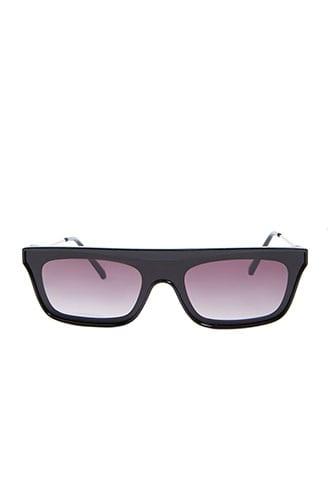 Forever21 Rectangle Metal-trim Plastic Sunglasses
