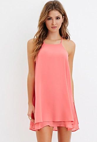 Forever21 Textured Overlay Mini Dress