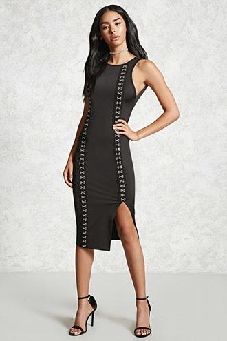 Forever21 Backless Hook Midi Dress