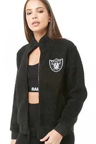 Forever21 Faux Shearling Raiders Jacket