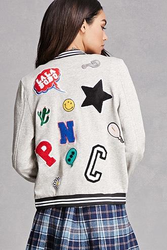 Forever21 Patched Varsity Jacket