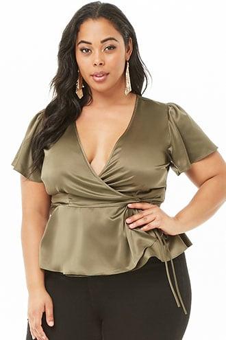 Forever21 Plus Size Wrap Top