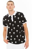 Forever21 Palm Tree Print Polo