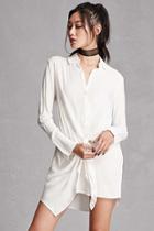 Forever21 Wrap-front Shirt Dress