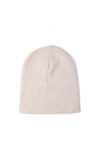 Forever21 Fold-over Ribbed Beanie (light Pink)