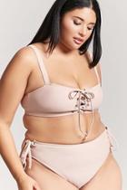 Forever21 Plus Size Lace-up Bikini Top