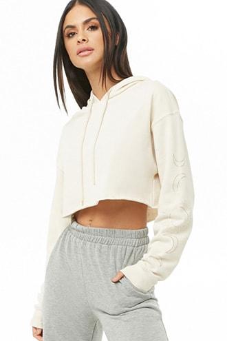 Forever21 Active Sun & Moon Graphic Hoodie