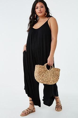 Forever21 Plus Size V-neck Cami Jumpsuit