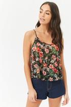 Forever21 Sheer Rose Print Cami