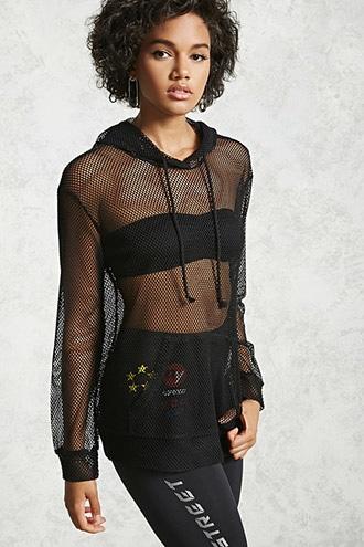 Forever21 Mesh Hoodie