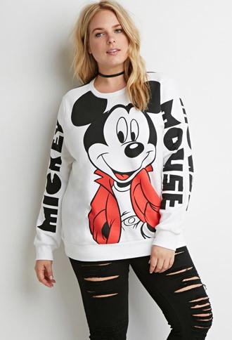Forever21 Plus Mickey Mouse Graphic Sweatshirt