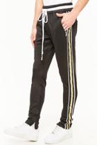 Forever21 Lifted Anchors Metallic Stripe Pants