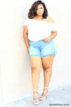 Forever21 Plus Size High-rise Denim Shorts